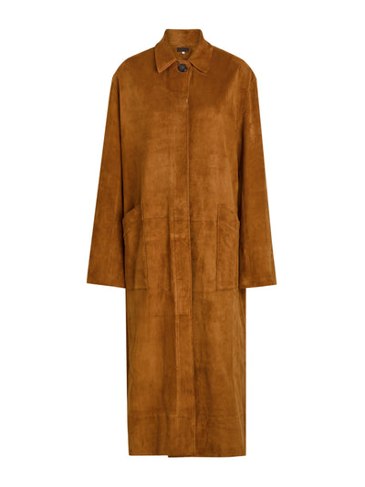 Stouls Corleone suede trench coat at Collagerie