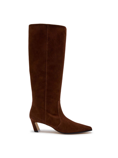Stuart Weitzman Stassie 60 suede knee-high boots at Collagerie