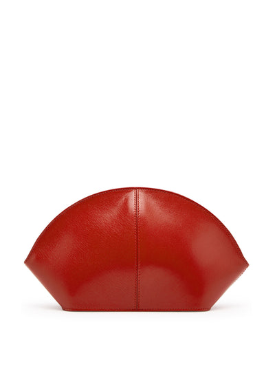 The Row Mel leather clutch at Collagerie