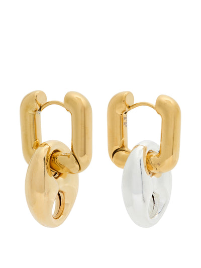 Timeless Pearly Léonie mismatched 24kt gold-plated hoop earrings at Collagerie
