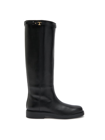 Tod's Gomma 20L Stivale leather knee-high boots at Collagerie