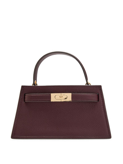 Tory Burch Lee Radziwill mini pebbled leather top handle bag at Collagerie