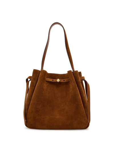 Tory Burch Romy large suede bucket bag at Collagerie