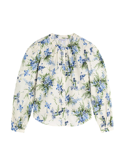 Veronica Beard Ashlynn floral-print cotton blouse at Collagerie