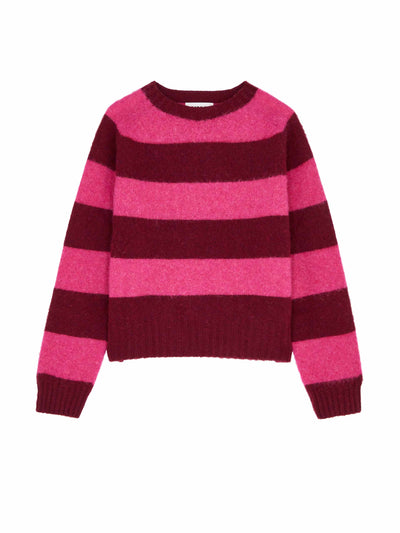 YMC Stripe intarsia wool jumper at Collagerie