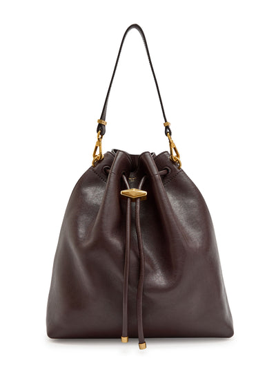 Jimmy Choo Drawstring leather shoulder bag at Collagerie