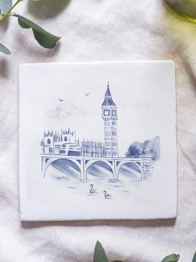 Holly Personalised hand-painted Special Places Delft tile at Collagerie