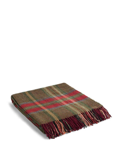 House of Bruar Pure new wool check rug at Collagerie