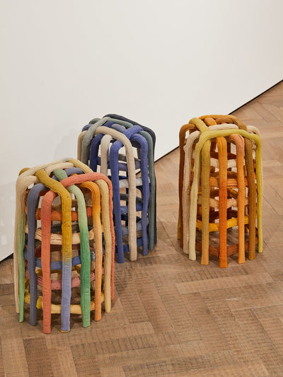 James Shaw Plastic baroque grid stool at Collagerie