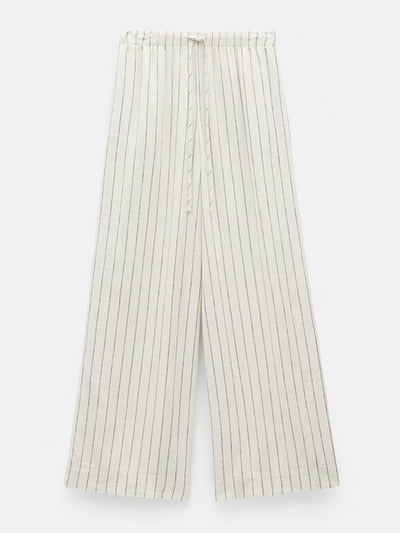 Hush Linen blend petunia wide leg trousers at Collagerie