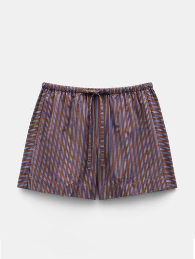 Hush Margot cotton stripe pull on shorts at Collagerie