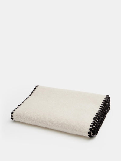 Hush Blanket-stitch scarf at Collagerie