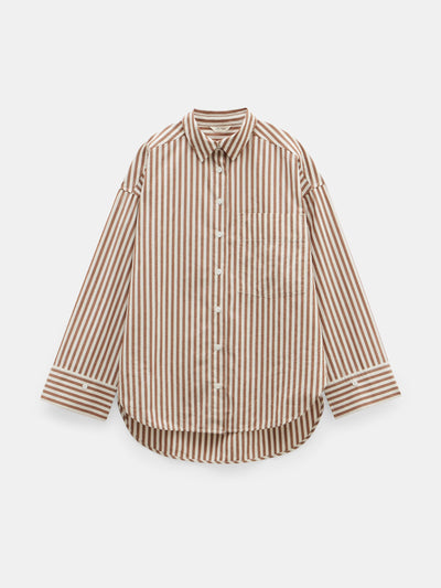 Hush Indy oversized stripe shirt at Collagerie