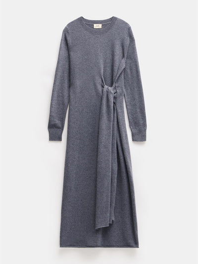 Hush Tilly tie waist merino wool midi dress at Collagerie