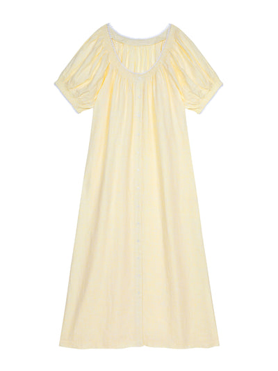 If Only If Elle nightdress in Amalfi Lemon at Collagerie