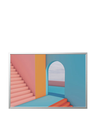 Ikea Picture with frame, doorway/aluminium-colour at Collagerie