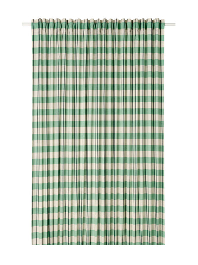 Ikea Green gingham shower curtain at Collagerie