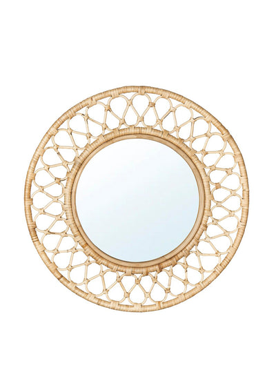 Ikea Rattan mirror at Collagerie