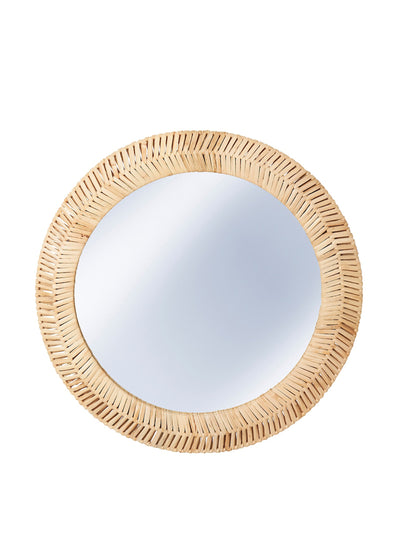 Kaffeträd Round rattan mirror at Collagerie