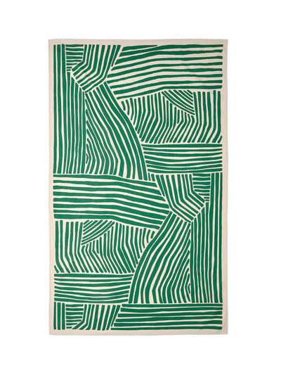 Ikea Tablecloth, patterned off-white/dark green at Collagerie