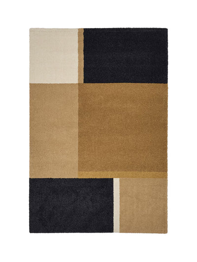 Ikea Yellow-brown low pile rug at Collagerie