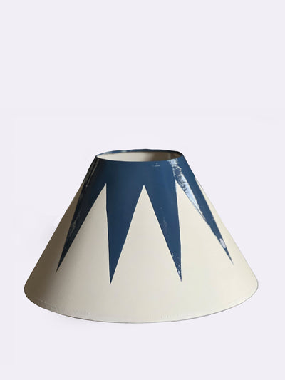 Alvaro Picardo Stiffkey Blue star glaze coolie lampshade at Collagerie