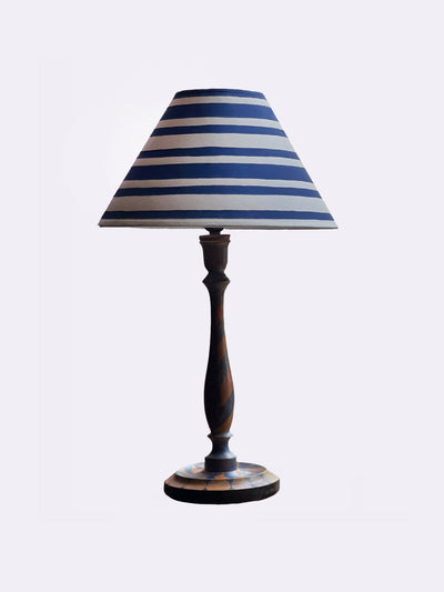 Alvaro Picardo Serge Ticking Stripes coolie lampshade at Collagerie