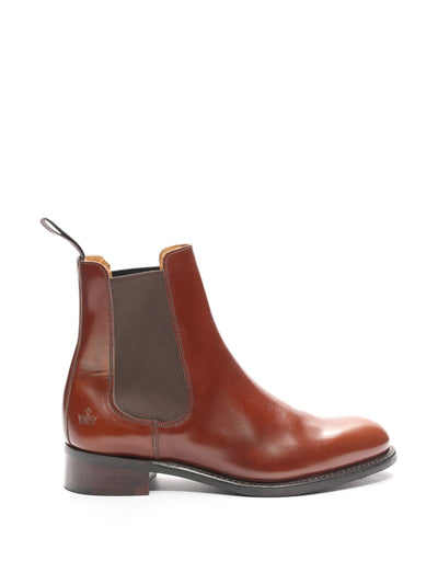 Macian Hazelnut Silvia chelsea boots at Collagerie