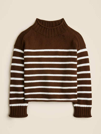 J.Crew 2025 Rollneck sweater in stripe at Collagerie