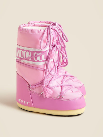 Moon Boot Kids' icon pink nylon boots at Collagerie