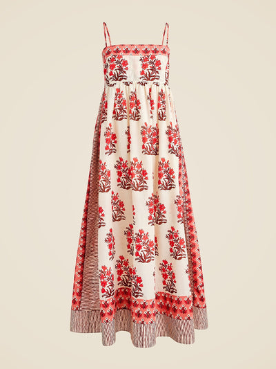 J.Crew Cotton voile midi dress in block print at Collagerie