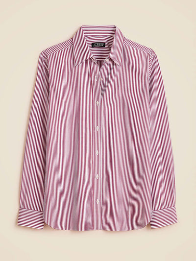 J.Crew Jules classic-fit shirt in striped cotton poplin at Collagerie
