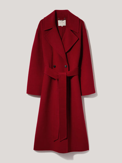 Jigsaw Double faced cocoon wrap coat at Collagerie