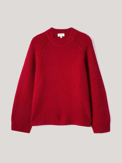 Jigsaw Fishermans rib crew jumper at Collagerie