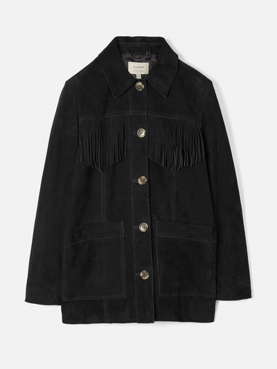 Jigsaw Fringed suede jacket at Collagerie