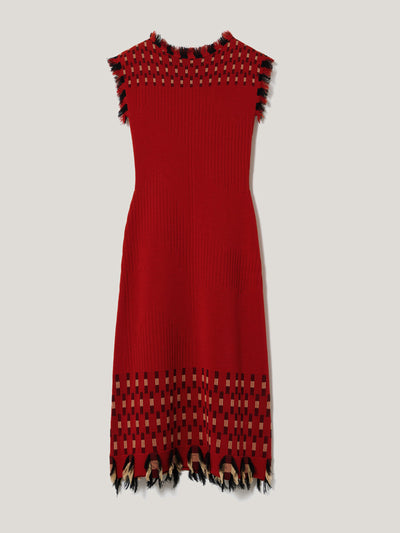 Jigsaw Fringe texture knit dress at Collagerie