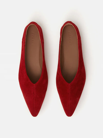 Jigsaw Linnie pointed ballerina flats at Collagerie