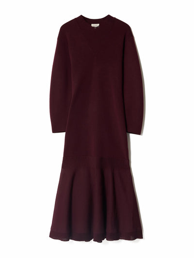 Jigsaw Sheer panel knit dress at Collagerie