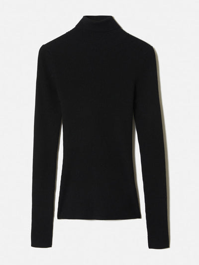 Jigsaw Slash back polo neck jumper at Collagerie