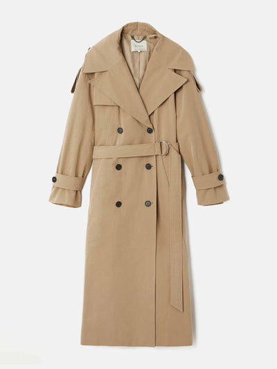 Jigsaw Oversized cotton trench coat at Collagerie