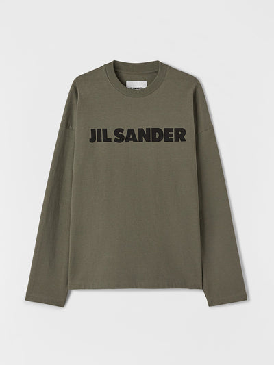 Jil Sander Logo longsleeve T-Shirt at Collagerie