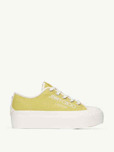 Jimmy Choo Palma Maxi yellow platform trainers at Collagerie