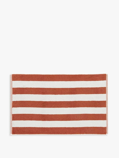 Anyday Brown striped bath mat at Collagerie