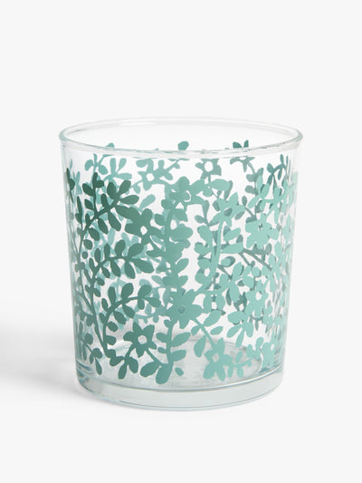 Anyday Floral print glass tumbler at Collagerie