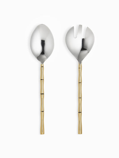 John Lewis Bamboo stainless steel salad servers at Collagerie