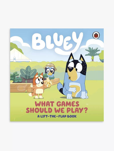 Bluey What Games Should We Play Lift the Flap Children's book at Collagerie