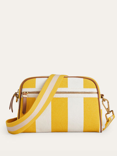 Boden Canvas stripe crossbody bag at Collagerie