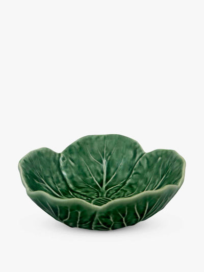 Bordallo Pinheiro Cabbage earthenware serving bowl at Collagerie