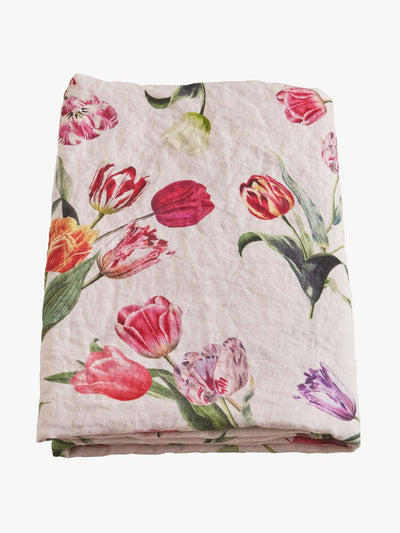 By Hope Tulips linen tablecloth at Collagerie