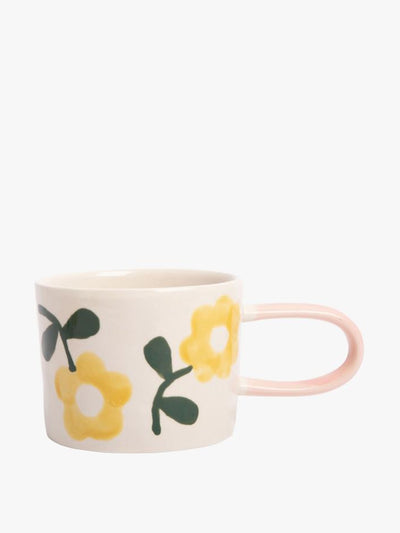 Caroline Gardner Flowers glazed stoneware mug at Collagerie
